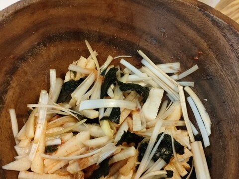 冷蔵庫一掃！余ったキムチと長芋で簡単韓国風サラダ
